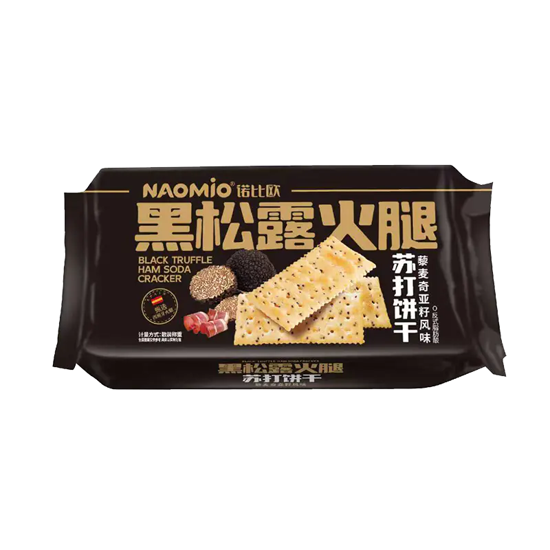 Itim na Truffle Ham Soda Crackers